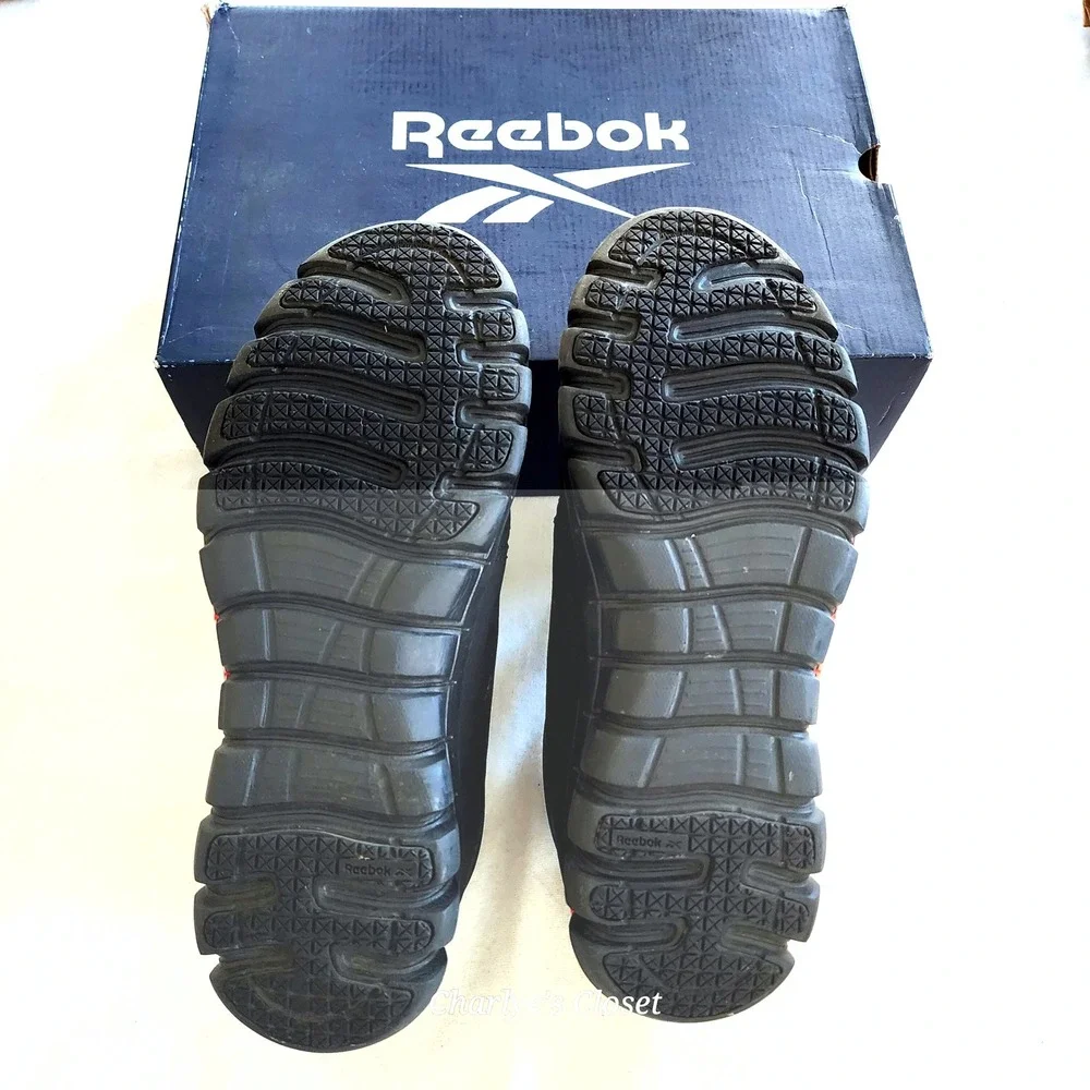Reebok Sublite Cushion Blk/Orange‎ Comp Toe RB4050 Work Shoe USM-7W W-9W